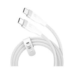 j5create USB Type-C to USB Type-C Charging Cable, 5.9 ft., Pure White (JUCX18L18W)