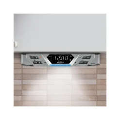 Jensen Under-Cabinet Voice-Controlled Wireless Music System, Silver (JAS-725)