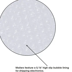 Jiffy Tuffgard Extreme® Bubble Lined Poly Mailers, 14 1/4" x 20", White, 25/Case (B924)