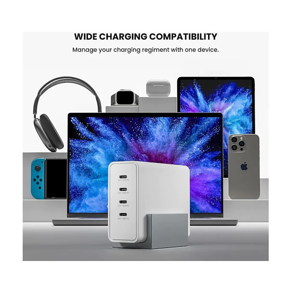 Journey BLITZ 140 USB Type-C Desktop Charger, White (JWCG140WH)