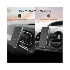 Journey EXPRESS MagSafe Wireless Car Mount Charger, Black (JREMWCVM)