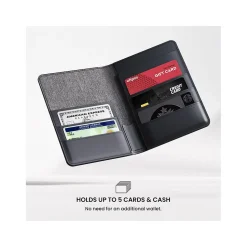 JOURNEY Loc8 RFID Faux Leather Passport Holder, Midnight Black (JTWMN)