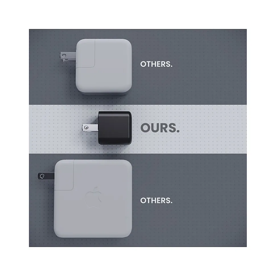 Journey Mini USB Type-C Wall Charger, Black (JWCG130BL)