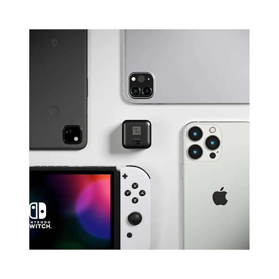 Journey Mini USB Type-C Wall Charger, Black (JWCG130BL)