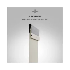 JOURNEY NEXA 16" Faux Leather Laptop Sleeve, Dove Gray (JWCS16LG)