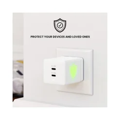 Journey USB Type-C Dual Wall Charger, White (JWCG265WH)