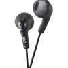 JVC Gumy In-Ear Earbud, Black (HAF160B)