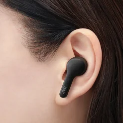 JVC Gumy True Wireless Earbuds with Microphone, Bluetooth, Black (HAA7TBU)
