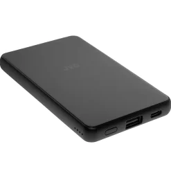 JVC Qi Wireless Charger and Power Bank, 5-Watt, Black, (BHQPB50)