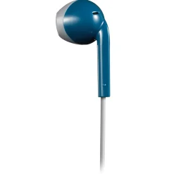 JVC Retro In-Ear Earbuds with Microphone, Blue (HAF19MAH)