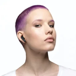 JVC RIPTIDZ True Wireless Earbuds with Charging Case, Bluetooth, Black (HAA9TB)