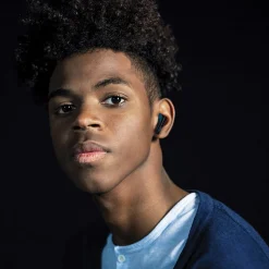 JVC RIPTIDZ True Wireless Earbuds with Charging Case, Bluetooth, Navy (HAA9TA)