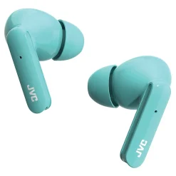 JVC Ultra-Compact True Wireless Earbuds with Charging Case, Bluetooth, Green (HAD5TG)