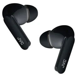 JVC Ultra-Compact True Wireless Earbuds with Charging Case, Bluetooth, Olive Black (HAD5TB)