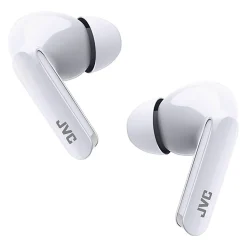JVC Ultra-Compact True Wireless Earbuds with Charging Case, Bluetooth, Coconut White (HAD5TW)