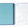 Kahootie Co. Travel Journal For Kids Hardcover Journal, 5.5" x 8.5", Wide Ruled, Royal Blue, 60 Pages (TRAVB-H)