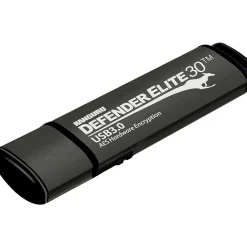 Kanguru Defender Elite 30 512GB USB 3.2 Flash Drive, Black (KDFE30-512G)