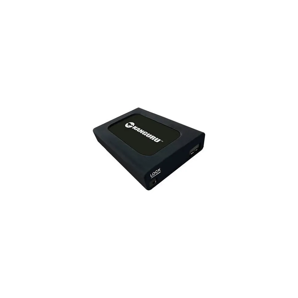 Kanguru UltraLock 5TB External USB 3.0 Portable Hard Drive, Black (U3-2HDWP-5T)