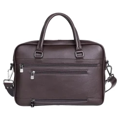 Karla Hanson Roger Laptop Briefcase, Brown Faux Leather (22601BROWN)