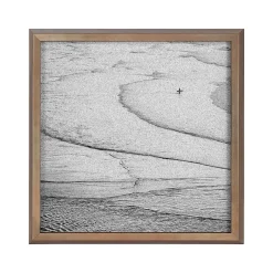 Kate & Laurel Pete Olsen Ocean Beach San Francisco Cork Bulletin Board, Gold Frame, 1' x 1' (222049)