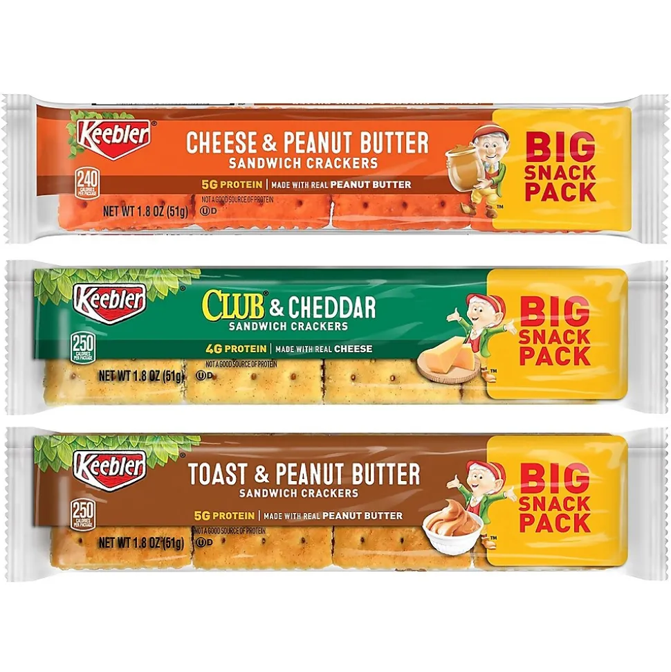 Keebler Cracker Variety Pack, 1.8 oz, 36/count (600-00773)
