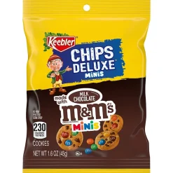 Keebler M&M's Chip Deluxe Mini Chocolate Cookies, 1.6 oz., 30/Box (209-00466)