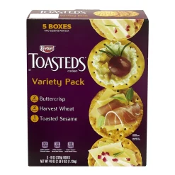 Keebler Toasteds Crackers - Variety Pack (5 Boxes of 3 Different Flavors), 40 oz, 5/Pack (22487)