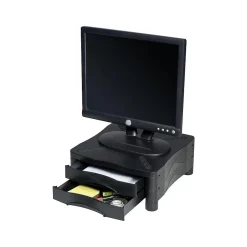 KellyREST Monitor Riser, Up to 24" Monitor, Black (KCS10369)