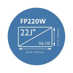 Kensington Anti-Glare Reversible Privacy Screen for 22.1