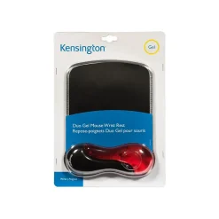 Kensington Duo Gel Mouse Pad/Wrist Rest Combo, Black/Red (62402)