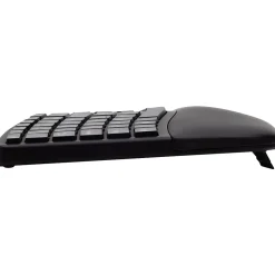 Kensington Pro Fit Wireless Ergonomic Keyboard and Optical Mouse Combo, Black (K75406US)