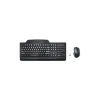 Kensington Pro Fit Wireless Media Desktop Set Ergonomic Keyboard and Mouse Combo, Black (K72408US)