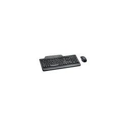 Kensington Pro Fit Wireless Media Desktop Set Ergonomic Keyboard and Mouse Combo, Black (K72408US)