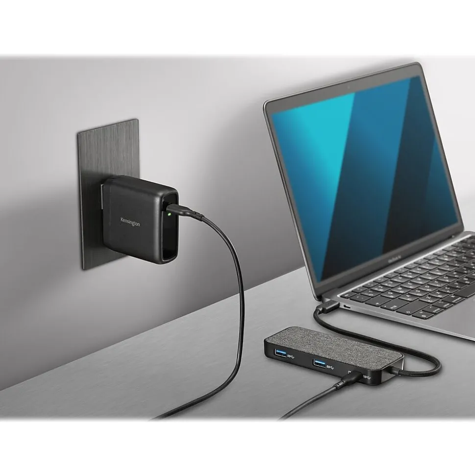 Kensington USB Type-C Wall Charger for Most Smartphones, Black (K33821NA)