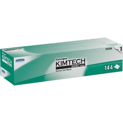 Kimtech Science Kimwipes Delicate Task Durable Fibers Cleaning Wipers, 16.6" x 14.7", White, 140 Wipers/Box (34256)