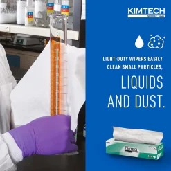 Kimtech Science Kimwipes Delicate Task Durable Fibers Cleaning Wipers, 16.6