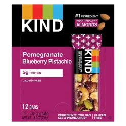 KIND Gluten Free Pomegranate Blueberry Pistachio Nutrition Bar, 1.4 oz., 12 Bars/Box (PHW17221)
