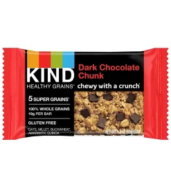 KIND Healthy Grains Gluten Free Dark Chocolate Chunk Nut Bar, 12 Bars/Box (PHW18082)