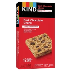 KIND Healthy Grains Gluten Free Dark Chocolate Chunk Nut Bar, 12 Bars/Box (PHW18082)