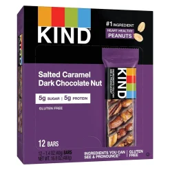 KIND Kind Gluten Free Salted Caramel & Dark Chocolate Nut Bar, 12 Bars/Box (PHW26961)