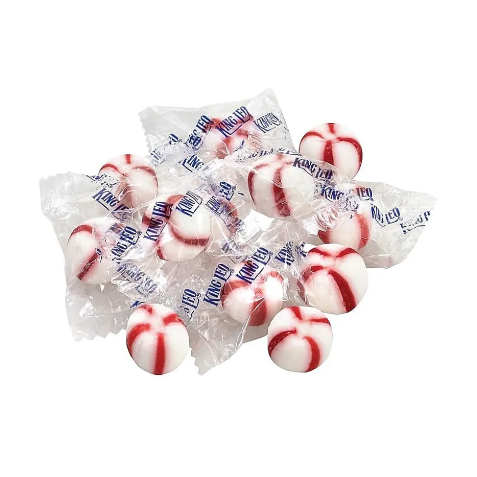 King Leo Soft Peppermint Mints, 80 oz., 400 Pieces/Pack (210-00050)