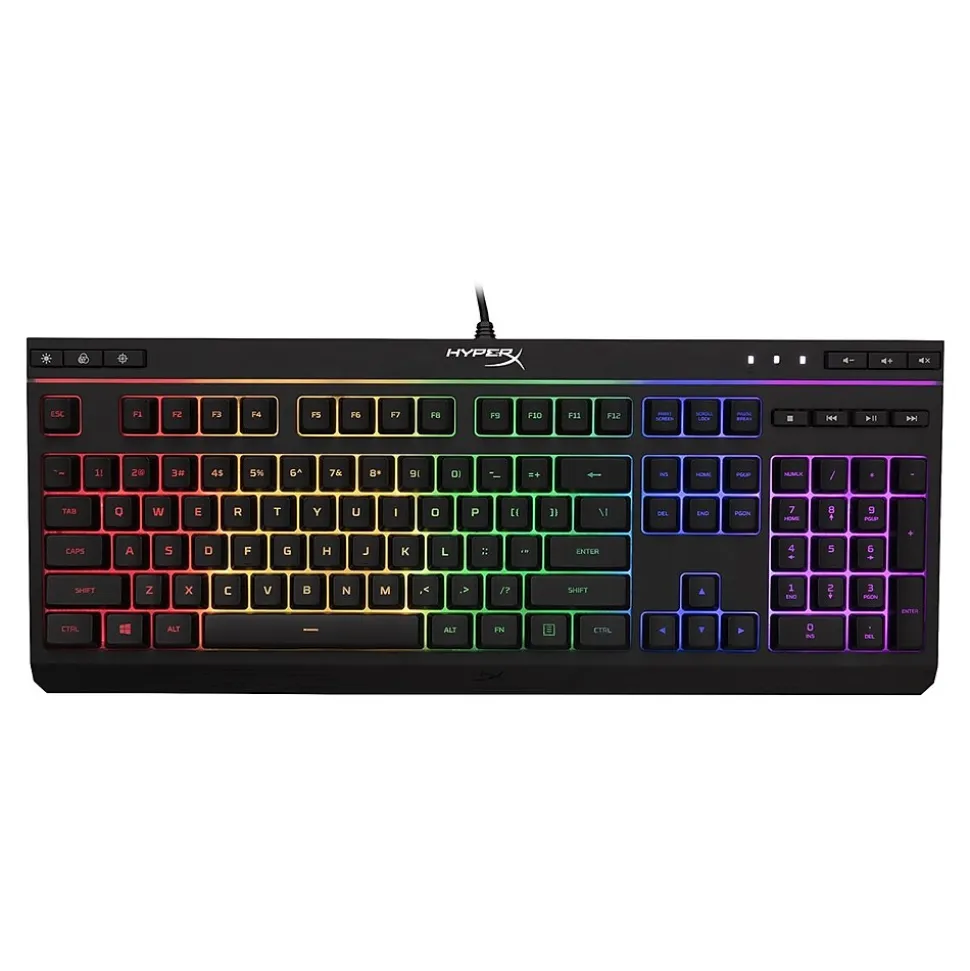 Kingston Alloy Core RGB Gaming Wired Keyboard, Black (4P4F5AA#ABA)