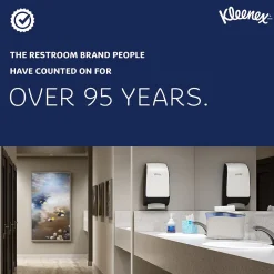 Kleenex Essential Plus+ Recycled Hardwound Paper Towels, 1-ply, 600 ft./Roll, 6 Rolls/Carton (50606)