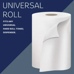 Kleenex Essential Plus+ Recycled Hardwound Paper Towels, 1-ply, 600 ft./Roll, 6 Rolls/Carton (50606)