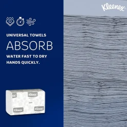 Kleenex Multifold Paper Towels, 1-ply, White, 150 Sheets/Pack, 16 Packs/Carton (01890)