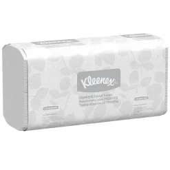 Kleenex Premiere Recycled Multifold Paper Towels, 1-ply, 120 Sheets/Pack, 25 Packs/Carton (13253)