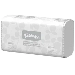 Kleenex Premiere Recycled Multifold Paper Towels, 2-ply, 120 Sheets/Pack, 25 Packs/Carton (13254)
