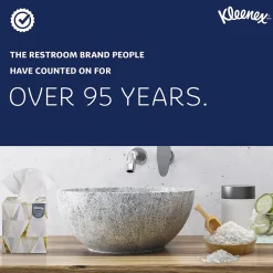 Kleenex Professional Cube Facial Tissue, 2-ply, White, 90 Sheets/Box (21270)