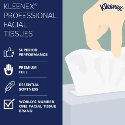 Kleenex Professional Naturals Cube Facial Tissue, 2-ply, White, 90 Tissues/Box, 36 Boxes/Case (21272)
