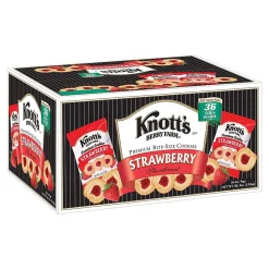 Knott's Berry Farm Premium Bite Size Strawberry Shortbread, 2 oz., 36/Carton (BIS59637)